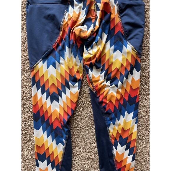 Matador Meggings Arrow Print Activewear Performance Leggings Pull On Pants Small - Picture 9 of 13
